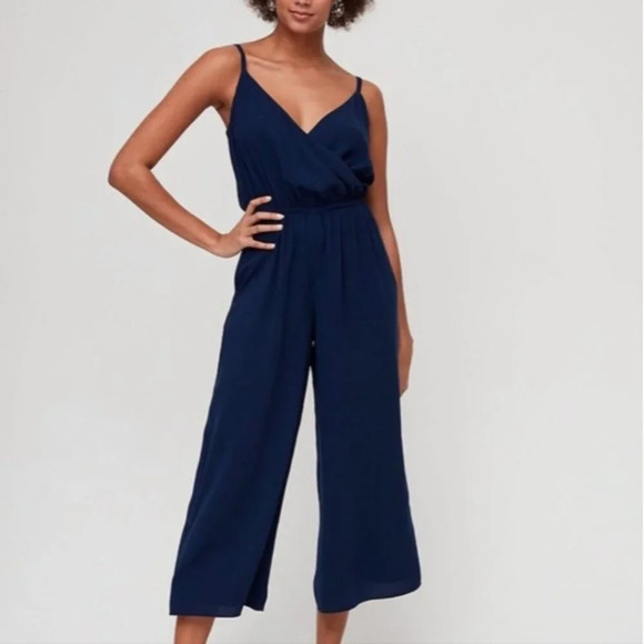 WILFRED Melodie Jumpsuit Blue XS Aritzia - Picture 1 of 11
